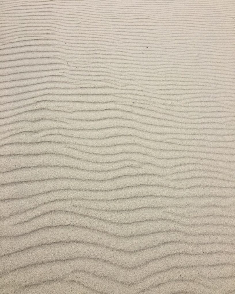 ripples in brown sand